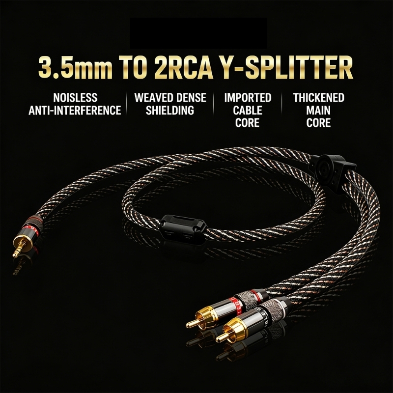 Audio Music Link - كابل موسيقى U55C متميز مقاس 3.5