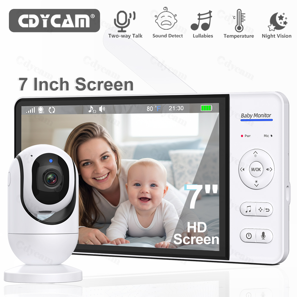 Audio Music Kids - 7.0 ''فيديو مراقبة الطفل 720P 5000mAh