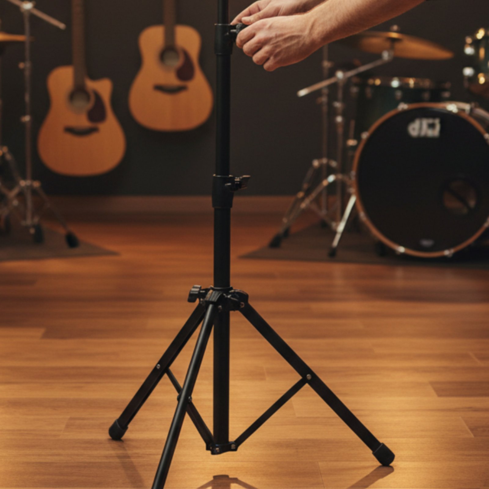 حامل جرس البقر المحمول القابل  - مراجعة Music Stand Folding وسعره