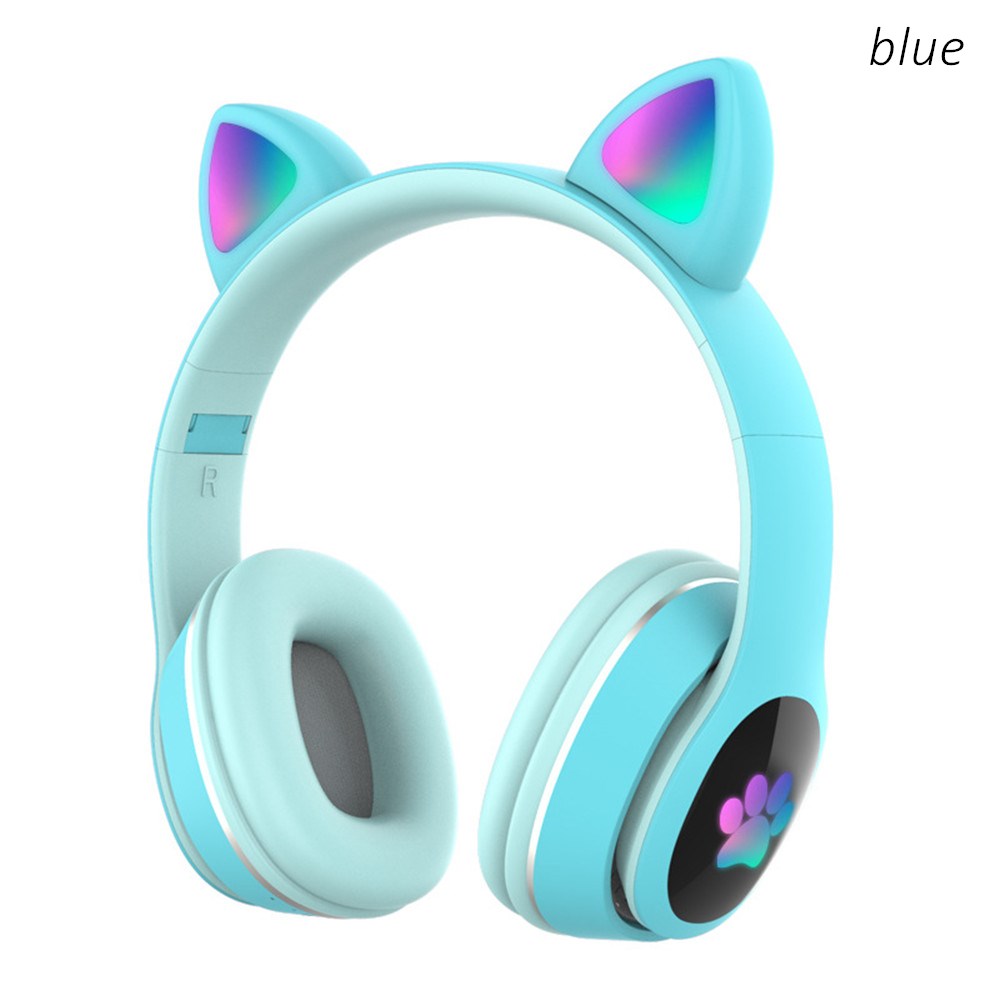 لطيف القط LED سماعات لاسلكية س - مراجعة Audio Music Kids وسعره